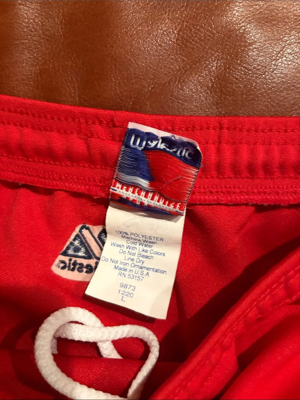 Women’s Red Athletic Skirt in Red with Navy Trim Boston Red Sox Large - Picture 2 of 3